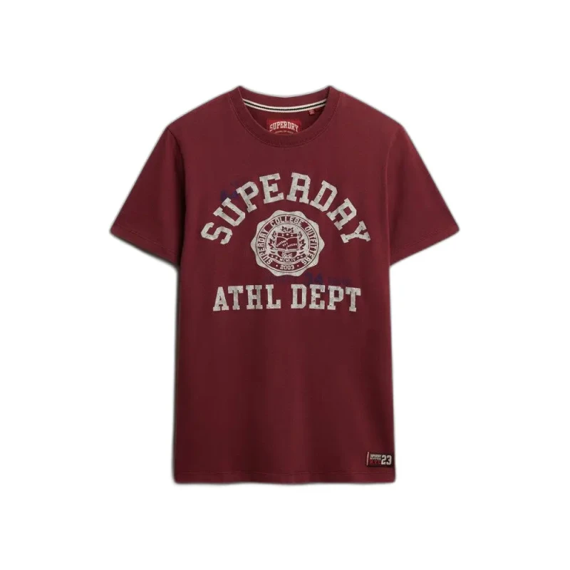Image of Superdry T-Shirt Superdry Vintage Prep Rouge Male S
