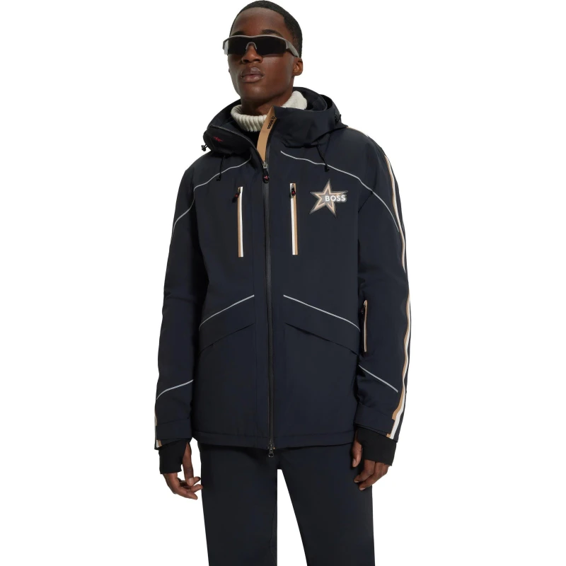 Image of Boss Mens BOSS Technical Ski Jacket Black male XS