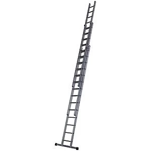 Image of Werner Professional 10.63m 3 Section Aluminium Extension Ladder
