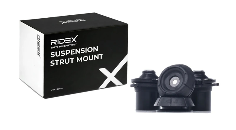 Image of RIDEX 1180S0582 Top strut mount Front axle both sides, with ball bearing Suspension Strut Support Bearing (1180)