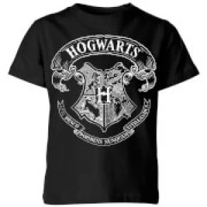 image of Harry Potter Hogwarts Crest Kids T-Shirt - Black - 11-12 Years