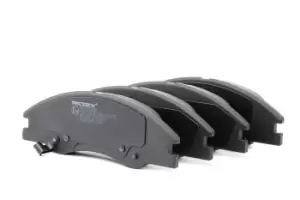 Image of RIDEX Brake pad set 402B0480 Brake pads,Brake pad set, disc brake KIA,CERATO (LD),CERATO Stufenheck (LD)