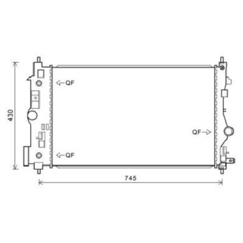 Image of Engine radiator DIEDERICHS DCM2703