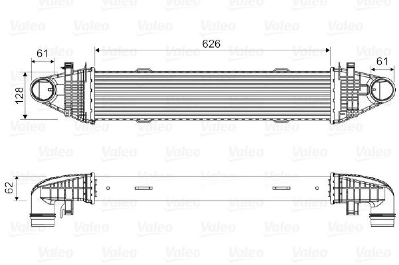 Image of Intercooler VALEO 818616
