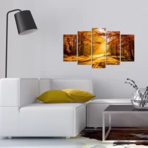 Image of 5MX-88 Multicolor Decorative MDF Painting (5 Pieces)