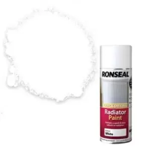 image of Ronseal White Gloss Radiator Paint 400 Ml