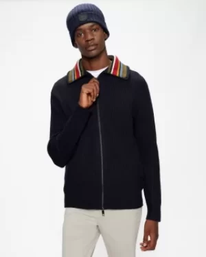 Image of Ted Baker Zip Funnel Neck Knit Top
