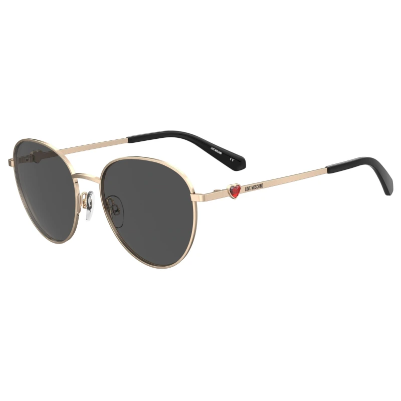 Image of Moschino MoscSun Round SunGls Rose Gold female One Size