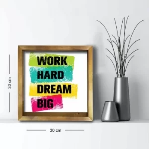 Image of 3030AHS-017 Multicolor Decorative Framed MDF Painting