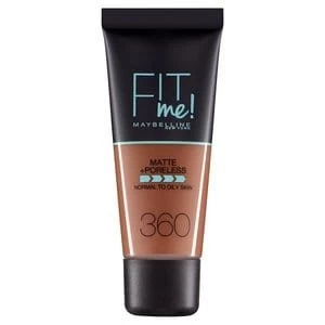 image of Maybelline Fit Me Matte and Poreless Foundation 360 Mocha 30ml Nude