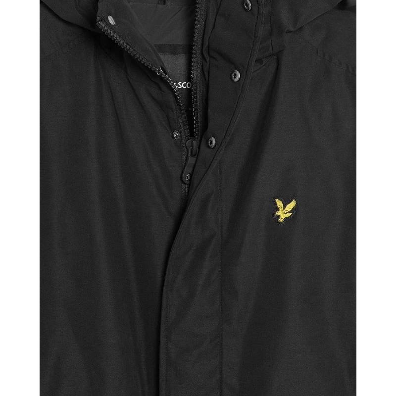 Image of Lyle and Scott Mens Membrane Quilted Jacket Jet Black male 2XL