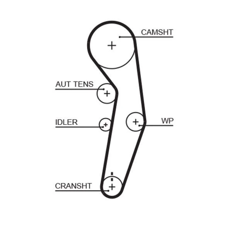 Image of GATES Timing Belt GATES 5601XS