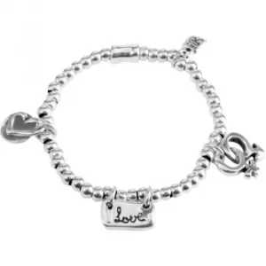 Image of Ladies UNOde50 Silver Plated Amor Elastico Bracelet