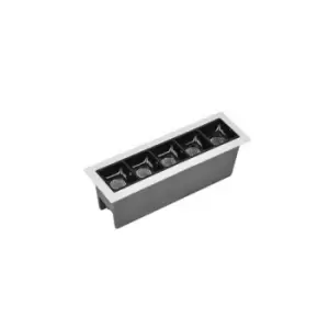 Image of Byala Grille Five Recessed Ceiling Light 11W 3000K White