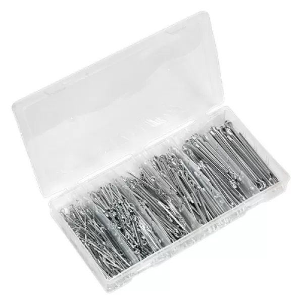 image of Sealey AB001SP Split Pin 555pc Small Sizes Imperial & Metric