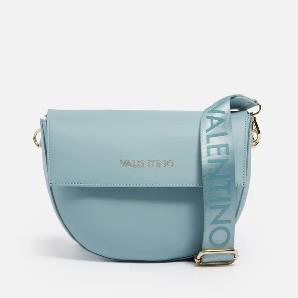 Image of Valentino Bigs Flap Faux Leather Bag Blue female VBS3XJ02F61