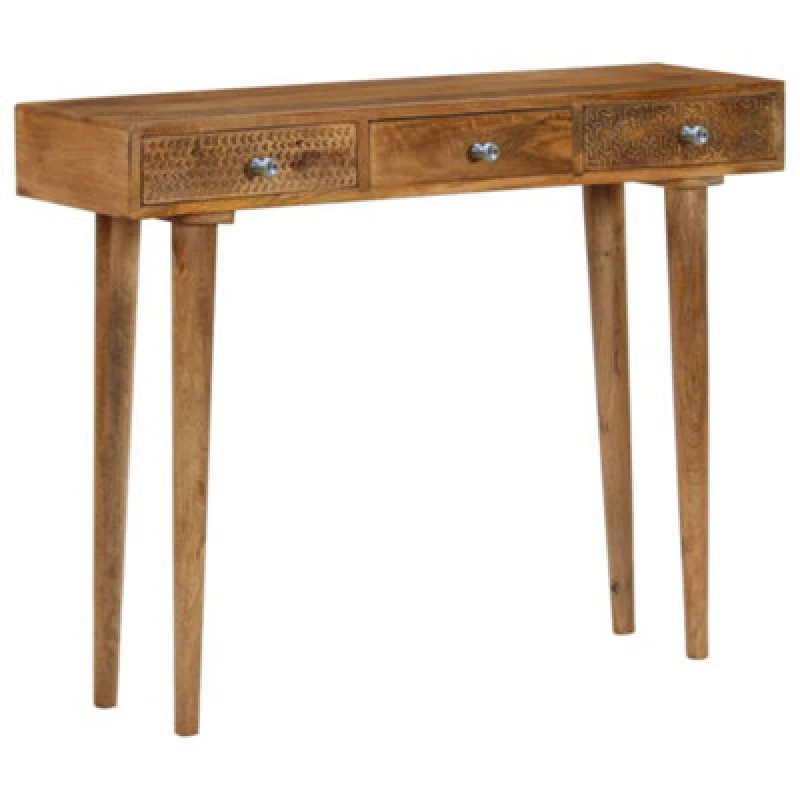 Image of Vidaxl Console Table Solid Mango Wood 102X30X79 Cm