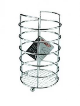 image of Apollo Chrome Kitchen Utensil Holder