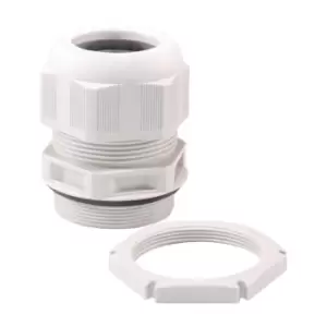 Image of Wiska SPRINT Nylon GLP50 M50 Cable Gland & Lock Nut Clamping Range 21mm - 35mm Grey - 99712
