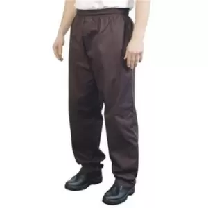 image of BonChef Baggy Mens Chef Trousers (2XL) (Black)