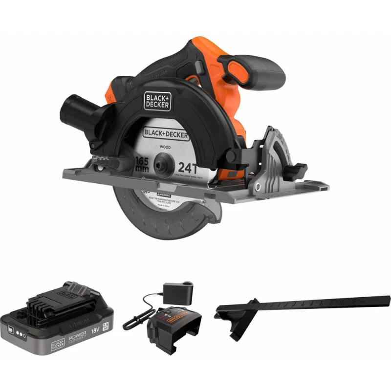Image of Black and Decker BLCCS78 18v Cordless Brushless Circular Saw 165mm 1 x 2.5ah Li-ion Charger No Case BLCCS78E1