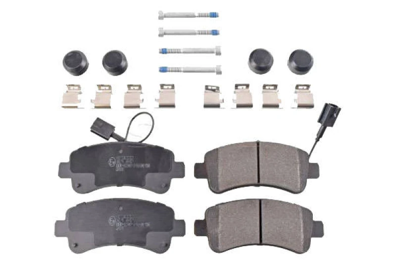 Image of SWAG 33 10 2616 Brake pad set Rear Axle, incl. wear warning contact, with fastening material Brake Pad Set,disc brake (402)