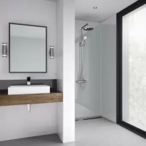 Image of Mermaid Acrylic Shower Wall Panel Ice 2440mm x 1200mm x 4mm in Silver