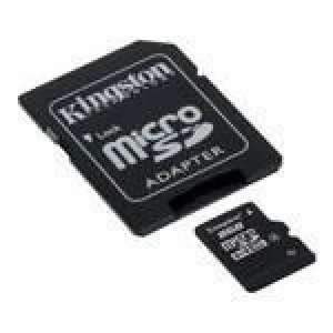 Image of Kingston 8GB Class 4 MicroSD Card with Adapter