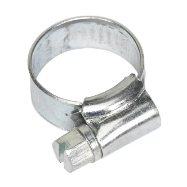 Image of Genuine SEALEY SHC000 Hose Clip Zinc Plated Ø8-14mm Pack of 30