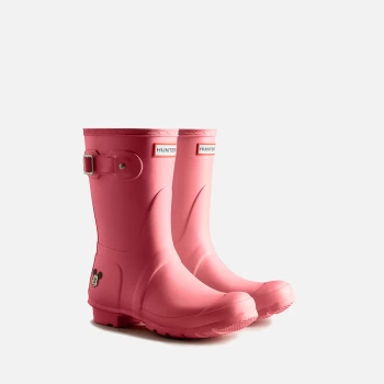 Image of Hunter X Disney Womens Disney Print Original Short Wellies - Pink Shiver - UK 4