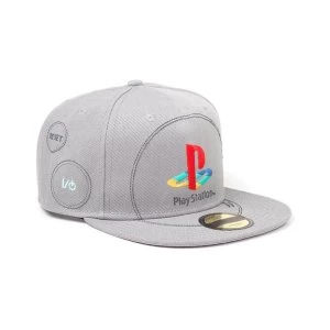 image of Sony - Embroidered Logo Unisex Snapback Baseball Cap - Grey