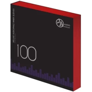 image of 100 Red LP 12" DeLuxe Poly-Lined double Inner Sleeves