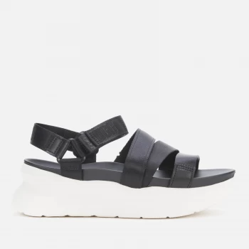 Image of UGG Womens La Shores Flatform Sandals - Black - UK 4