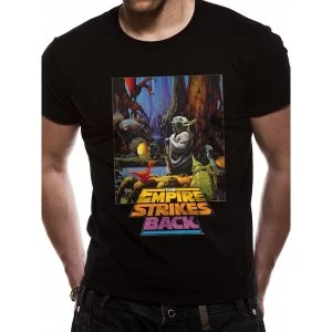 image of Star Wars - Empire Strikes Back Mens Small T-Shirt - Black