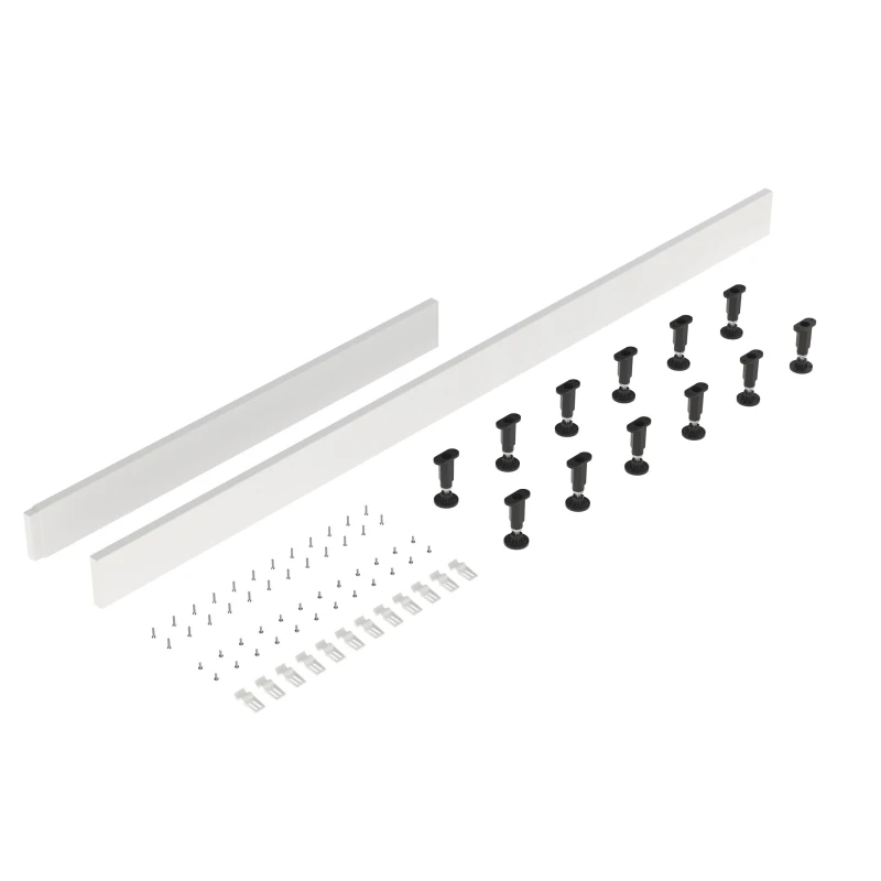 Image of Balterley Shower Tray Leg Set Plinth Kit White Panel 1800mm 1000mm White