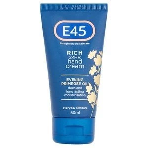 image of E45 Rich 24hr Hand Cream 50ml