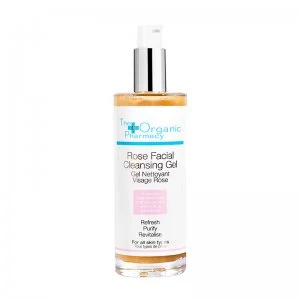 image of The Organic Pharmacy Rose Facial Cleansing Gel 100ml