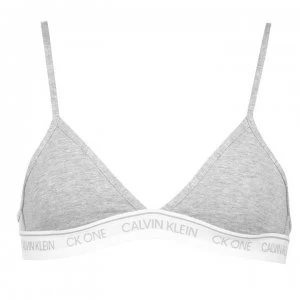 Image of Calvin Klein ONE Cotton Triangle Bra - Grey 020