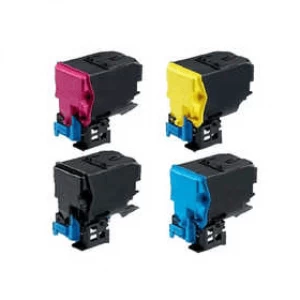 Image of Konica Minolta TNP22 Black and Tri Colour Laser Toner Ink Cartridge