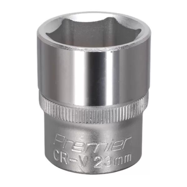 Image of Genuine SEALEY S1223 WallDrive® Socket 23mm 1/2Sq Drive