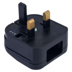 Image of Power Connections ACP-BK-R-10A USA Black Returnable Plug Converter 10A