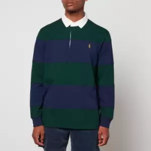 Image of Polo Ralph Lauren Striped Cotton-Jersey Rugby Top - L