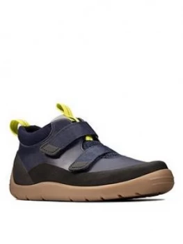 Image of Clarks Play Hike Strap Shoes - Navy