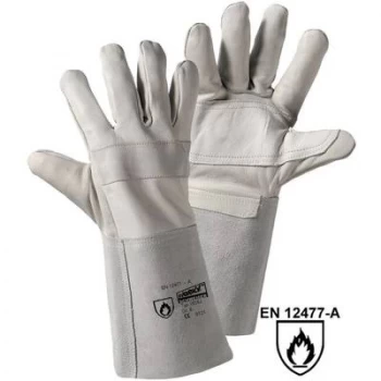 image of L+D worky RAZZO-jnr. 1826J Full-grain cowhide Welding gloves Size 8, M EN 12477-A, EN 388 , EN 407 CAT II 1 Pair