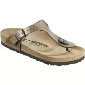 image of Birkenstock Womens Gizeh Birko-Flor Sandal Graceful Taupe UK5 (EU38)