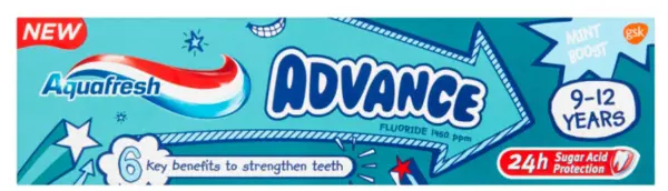 image of Aquafresh Advance Kids Toothpaste 75ml