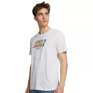 Image of Jack & Jones Mens Jorstrong Short Sleeve Crew Neck T Shirt S - Chest Size 37' (96cm)