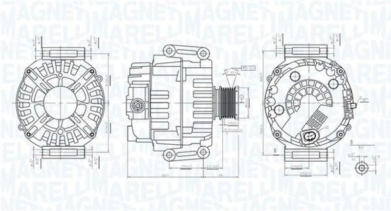 Image of MAGNETI MARELLI Alternator MAGNETI MARELLI 063732072010