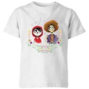 Image of Coco Miguel And Hector Kids T-Shirt - White - 11-12 Years