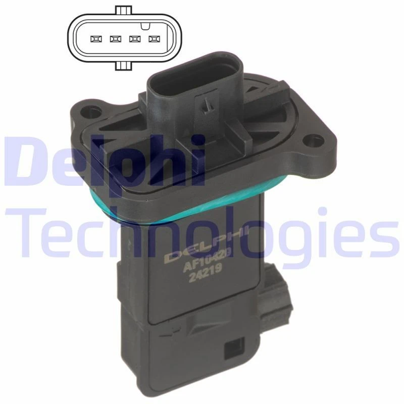 Image of DELPHI Mass air flow sensor DELPHI AF10420-12B1